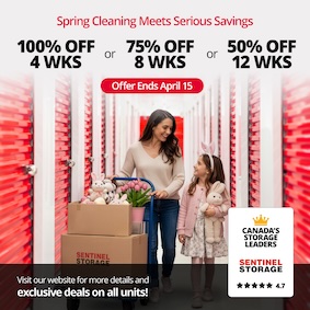 Sentinel Storage - Calgary South East Promotion